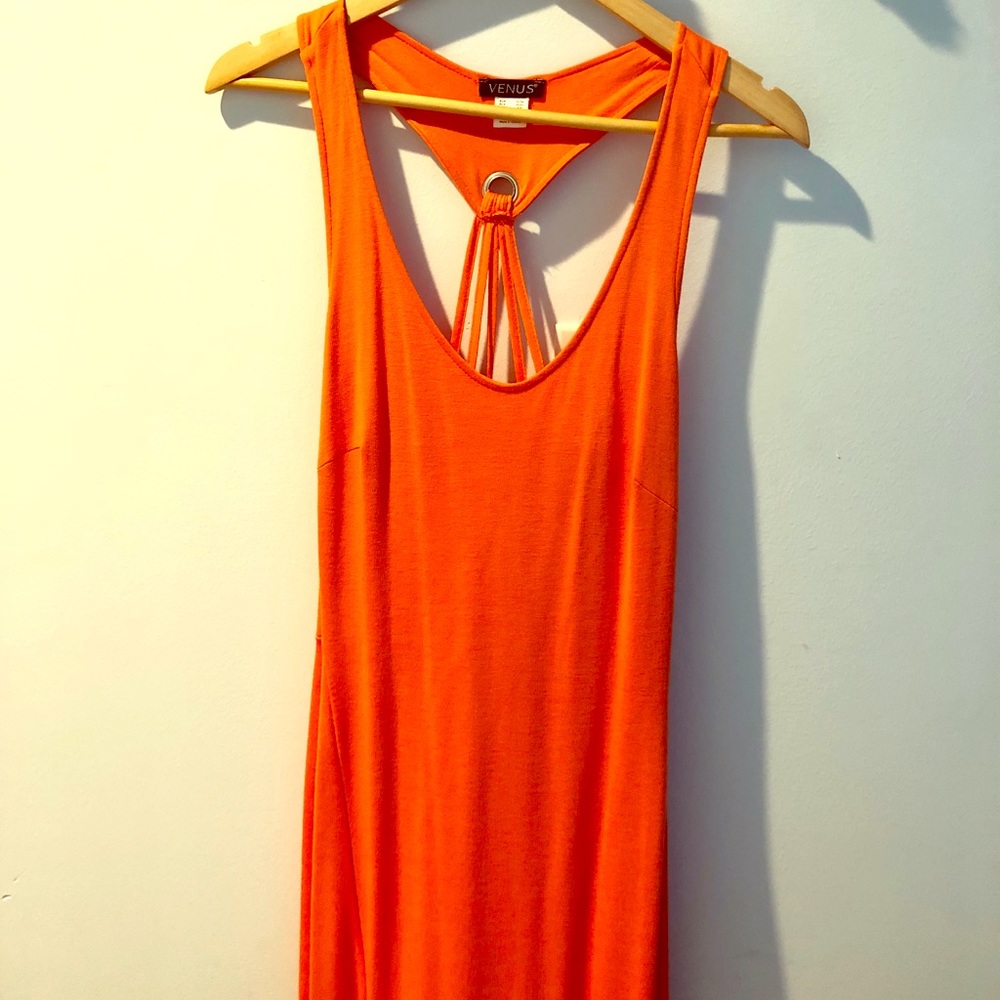 Bright Orange Maxi Dress 🍊